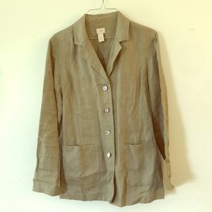 J.jill 100% Linen Jacket